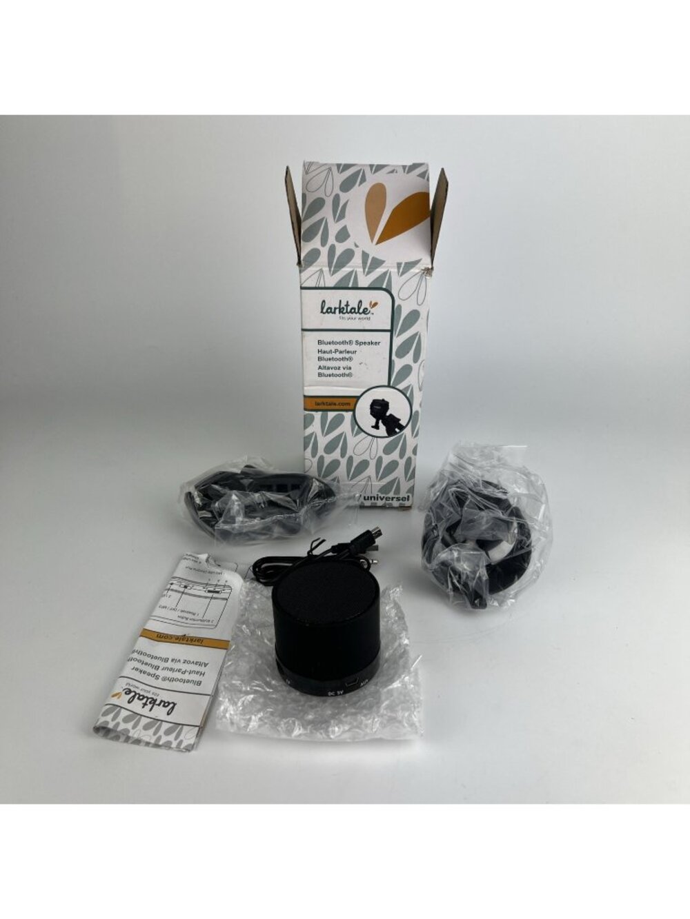 Larktale Bluetooth Portable Wireless Speaker for Push Cart New Open Box